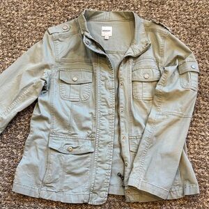 Kensie Utility Jacket in Sage Green